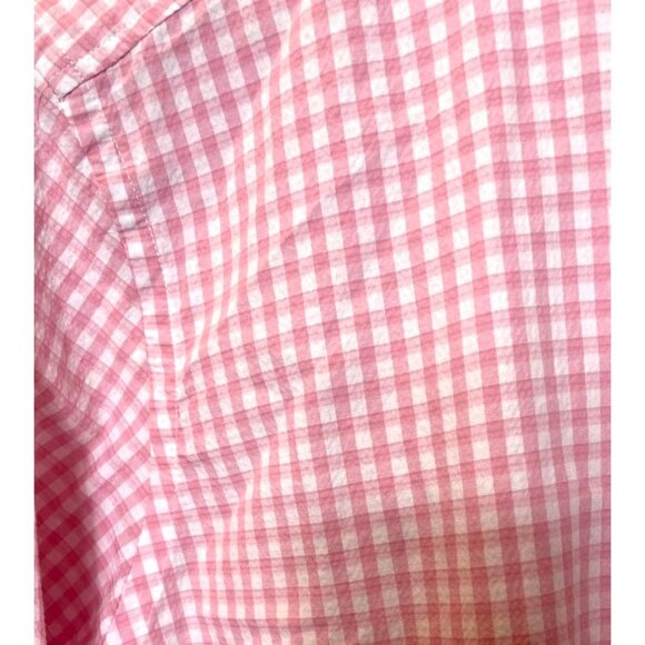 Robert Graham Pink White Gingham Check Collared Tailored Fit Button Down Large - Picture 4 of 10